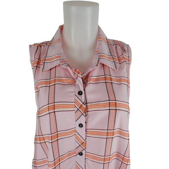 Maeve by Anthropologie Collared, Button Down, Bottom Ruffle Dress L - Picture 2 of 8